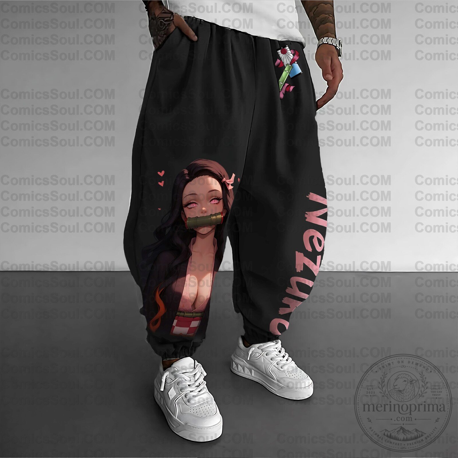 Demon Slayer Nezuko Kamado Anime Graphic Streetwear Pants