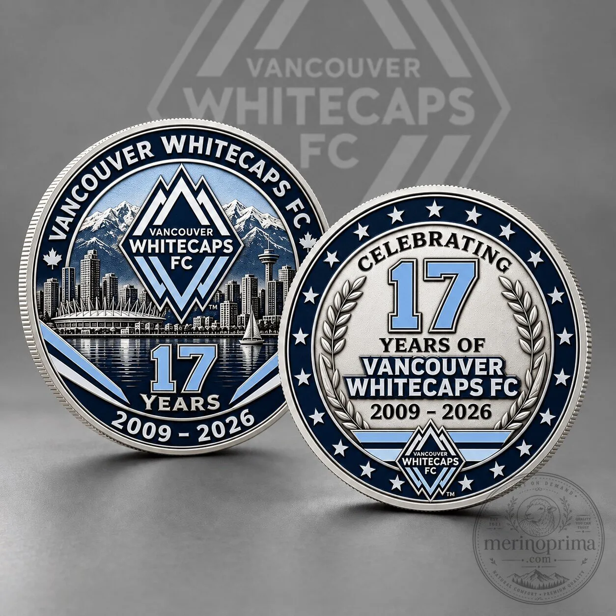 Vancouver Whitecaps FC 17th Anniversary Commemorative Silver Coin