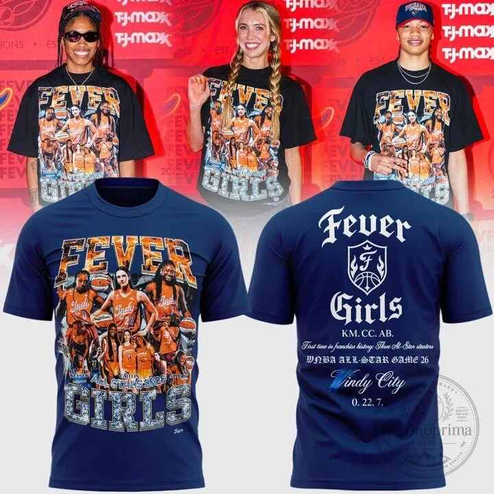 Indiana Fever All-Stars 2026 Girls Basketball Team T-Shirt