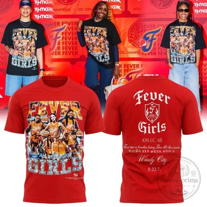 Indiana Fever Girls WNBA All-Star Game 2026 Commemorative T-Shirt