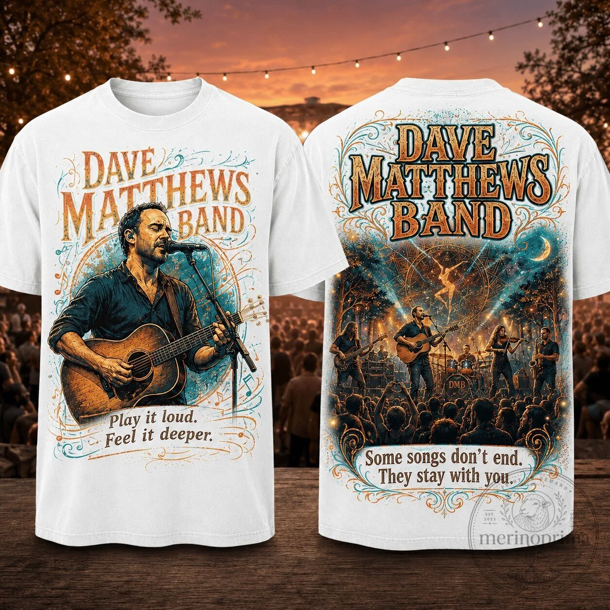 Dave Matthews Band Rock Band Shirt Live Concert Music Fan T-Shirt