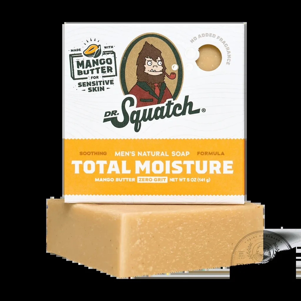 Dr. Squatch Total Moisture Mango Butter Men's Natural Soap Bar Dr. Squatch Total Moisture Mango Butter Men's Natural Soap Bar