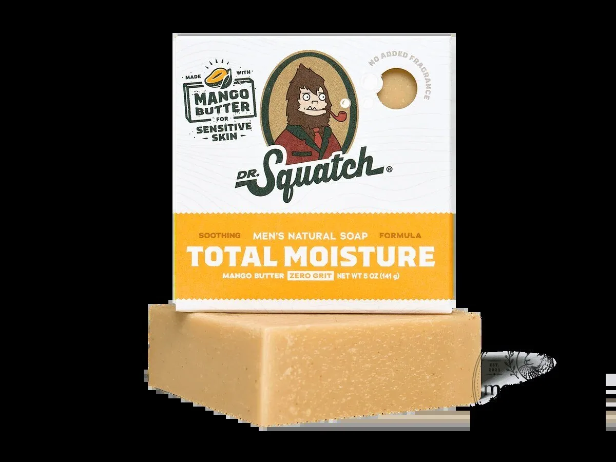 Dr. Squatch Total Moisture Mango Butter Men's Natural Soap Bar 8 Dr. Squatch Total Moisture Mango Butter Men