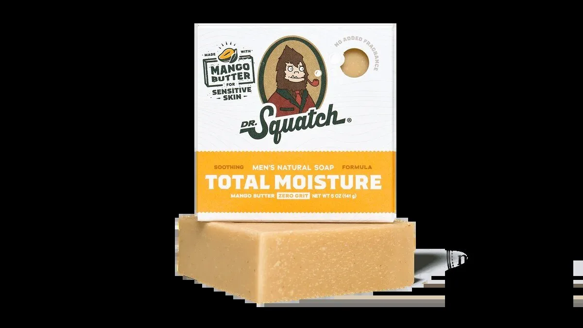 Dr. Squatch Total Moisture Mango Butter Men's Natural Soap Bar 9 Dr. Squatch Total Moisture Mango Butter Men