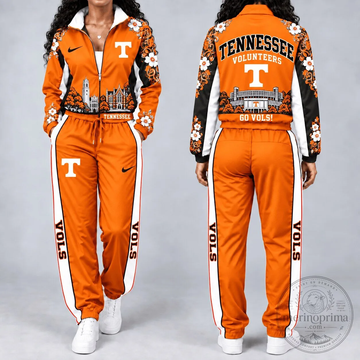 Tennessee Volunteers NCAA Stadium Heritage Full-Zip Tracksuit Set