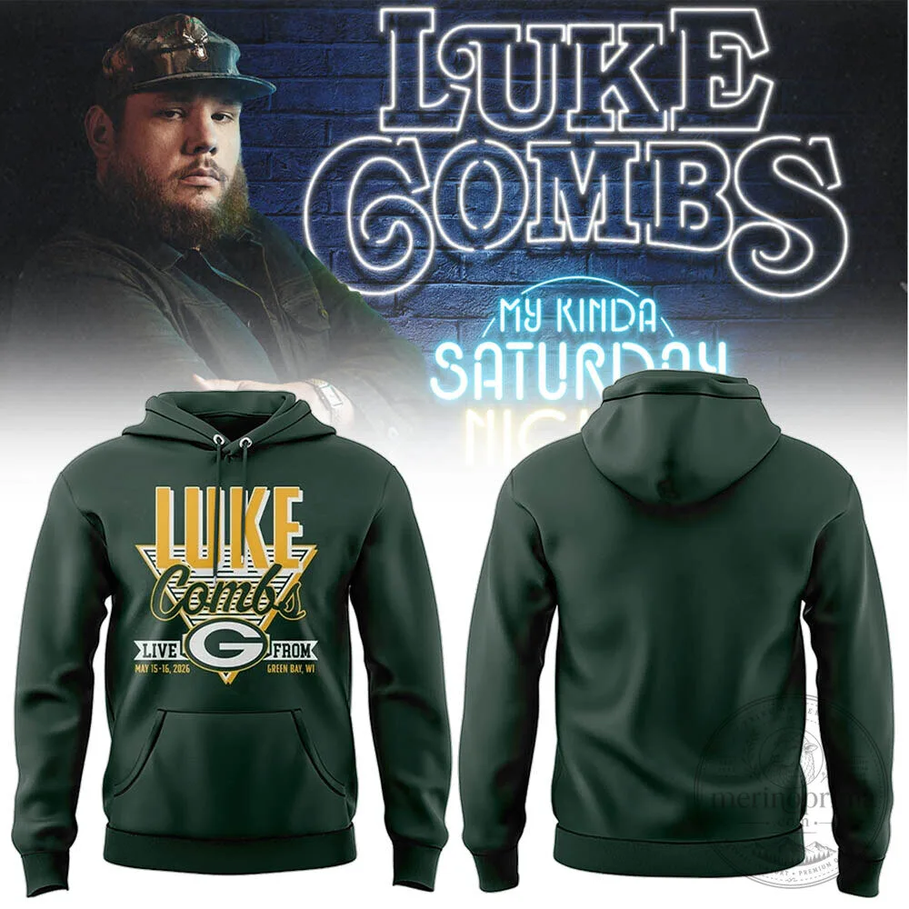 Luke Combs Green Bay Hoodie for My Kinda Saturday Night Tour at Lambeau Field