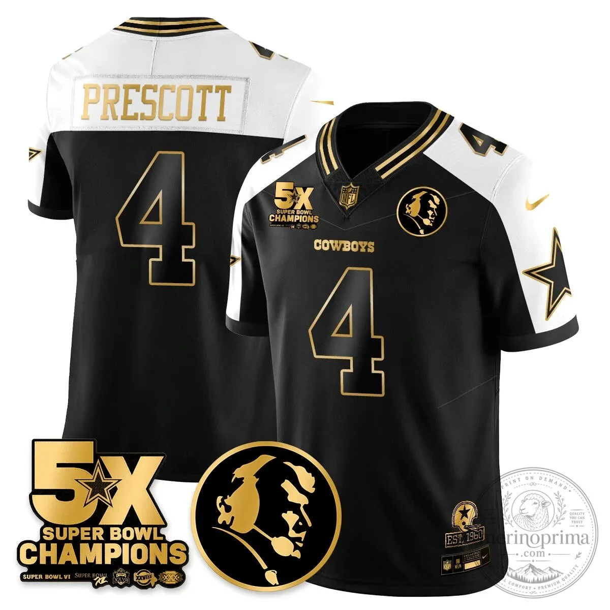 CeeDee Lamb Super Bowl Champions Jersey - Dallas Cowboys by John