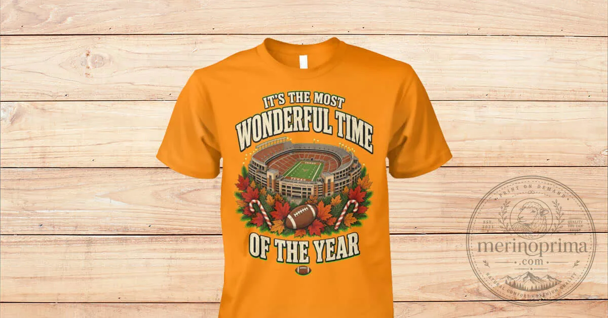 Texas Longhorns Football Stadium Wonderful Time of Year T-Shirt
