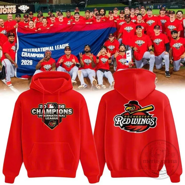 Rochester Red Wings 2026 International League Champions Hoodie
