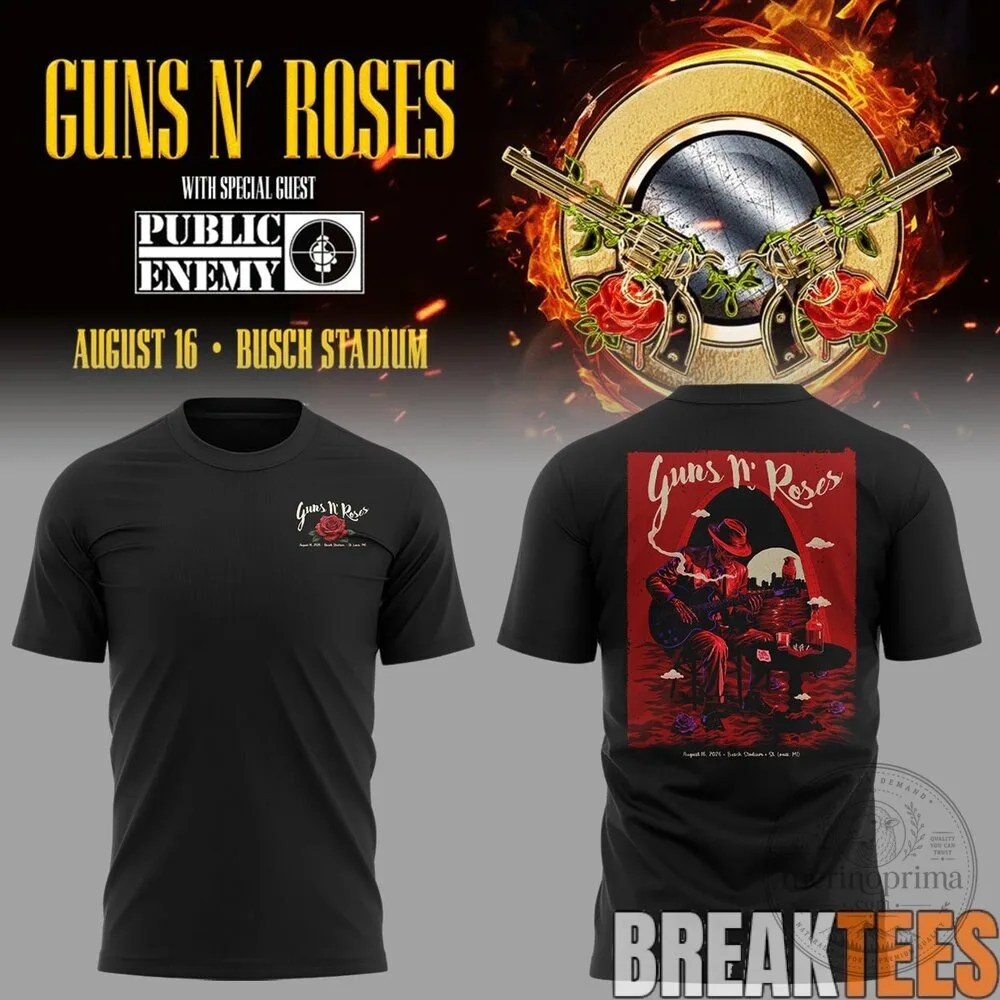 Guns N' Roses St. Louis Missouri Not In This Lifetime Tour T-Shirt