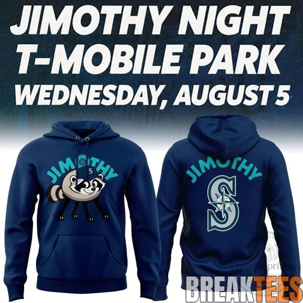 Seattle Mariners Jimothy Night T-Mobile Park Raccoon Hoodie