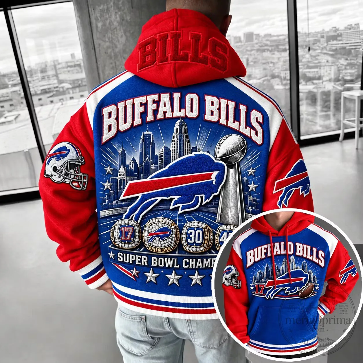 Buffalo Bills Super Bowl Champions Football Team Hoodie