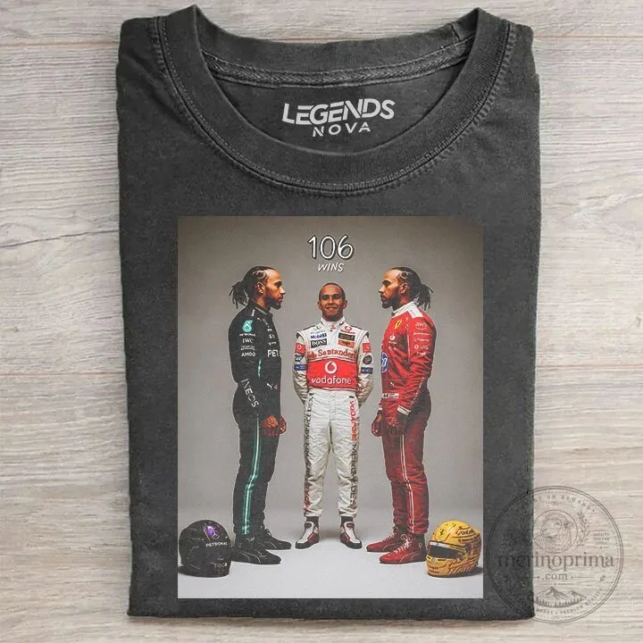 Lewis Hamilton Formula One Racing Driver 106 Wins Tribute T-Shirt