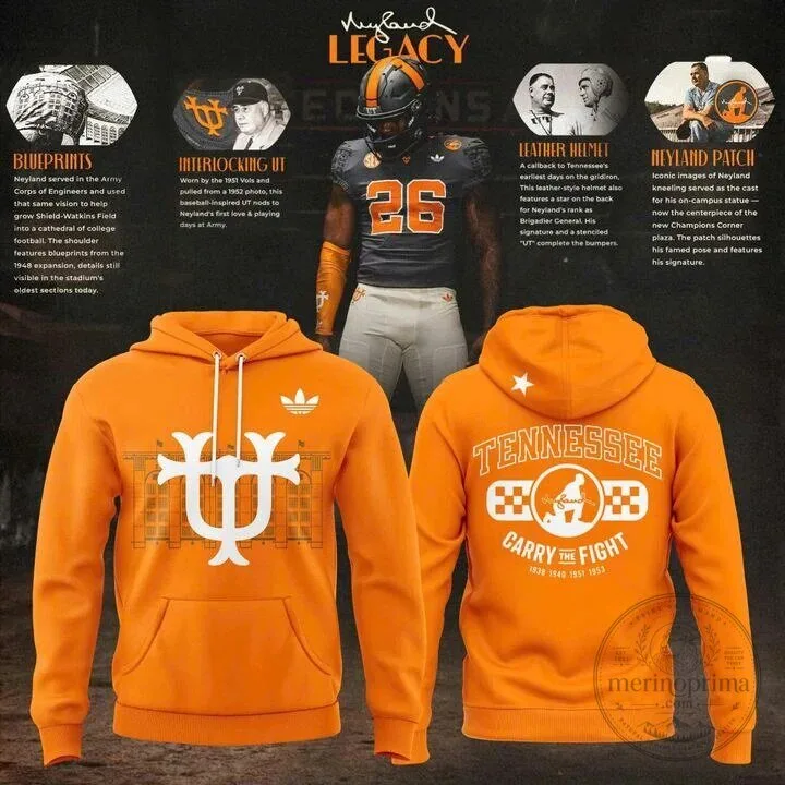 Tennessee Football Neyland Legacy Limited Edition Orange Hoodie