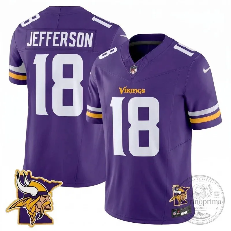 Justin Jefferson Minnesota Vikings Purple Football Jersey