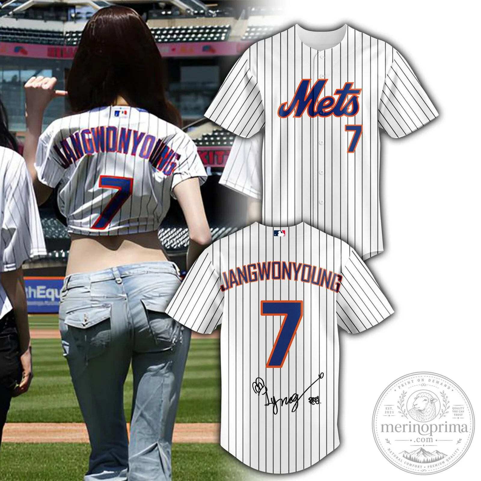 Jang Wonyoung New York Mets Authentic Baseball Jersey