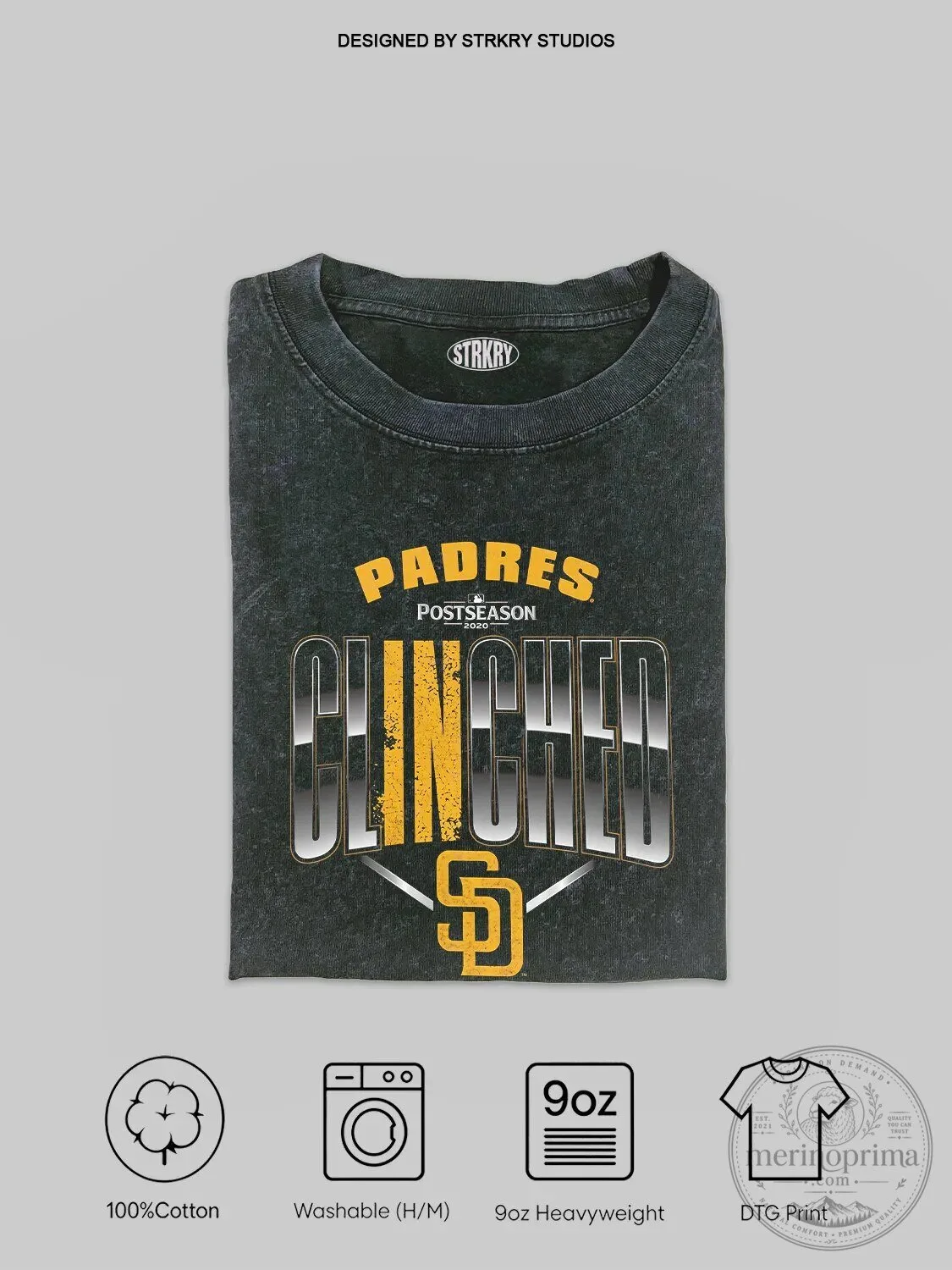 San Diego Padres Postseason Clinched 2020 Baseball Fan Apparel T-Shirt