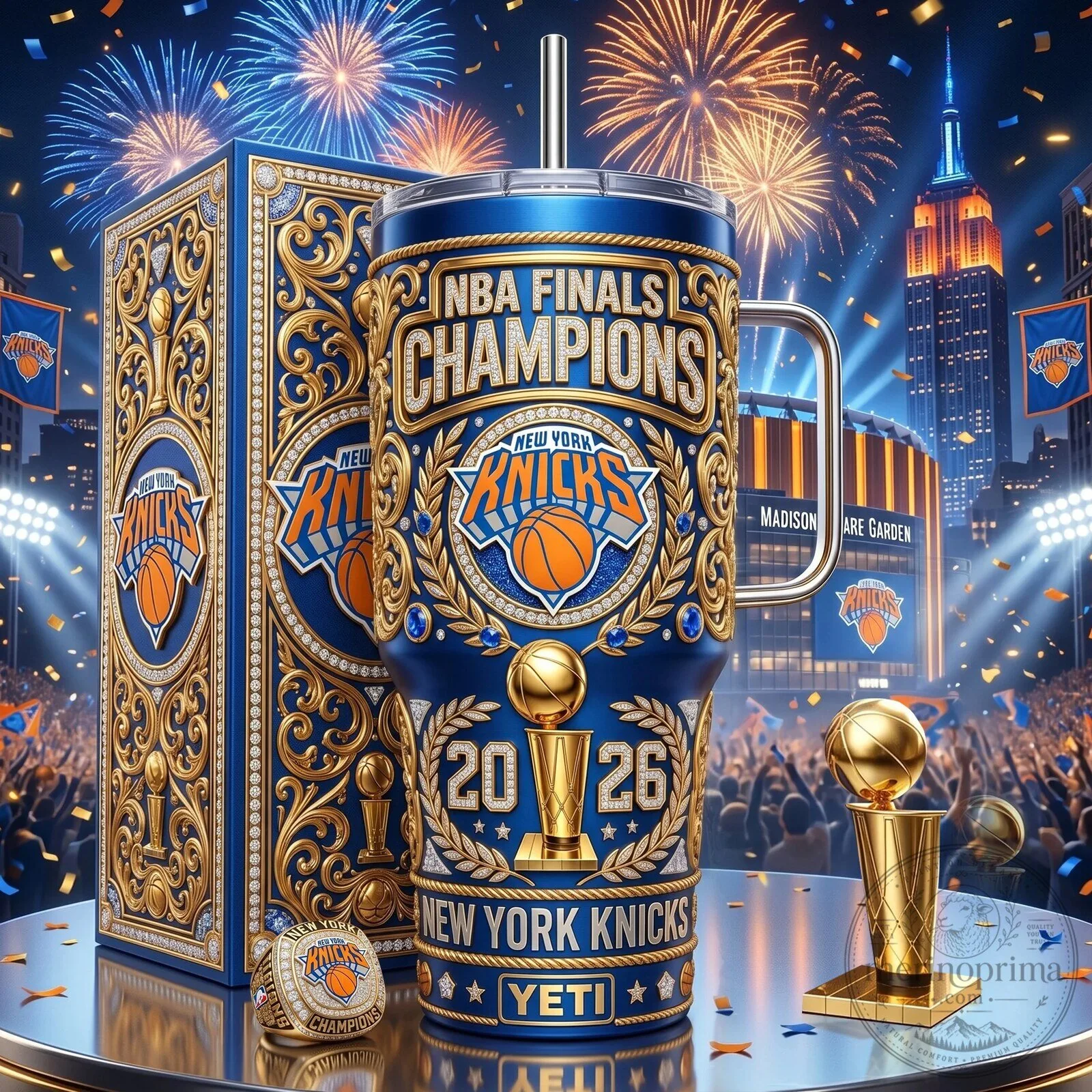New York Knicks NBA Finals Champions 2026 Yeti Tumbler