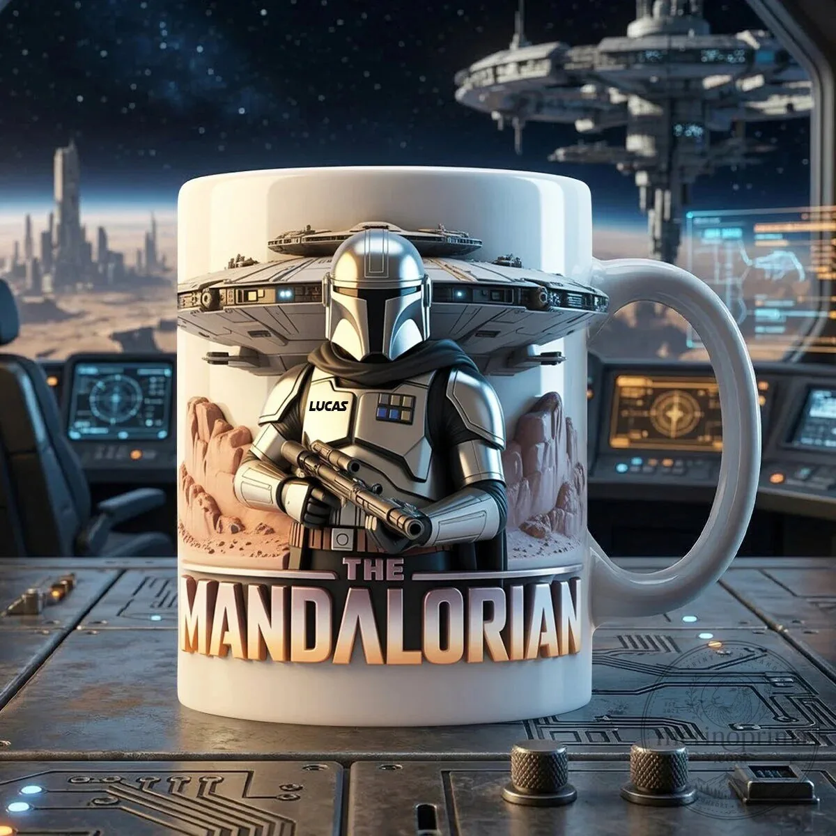 The Mandalorian Din Djarin Star Wars Character Coffee Mug