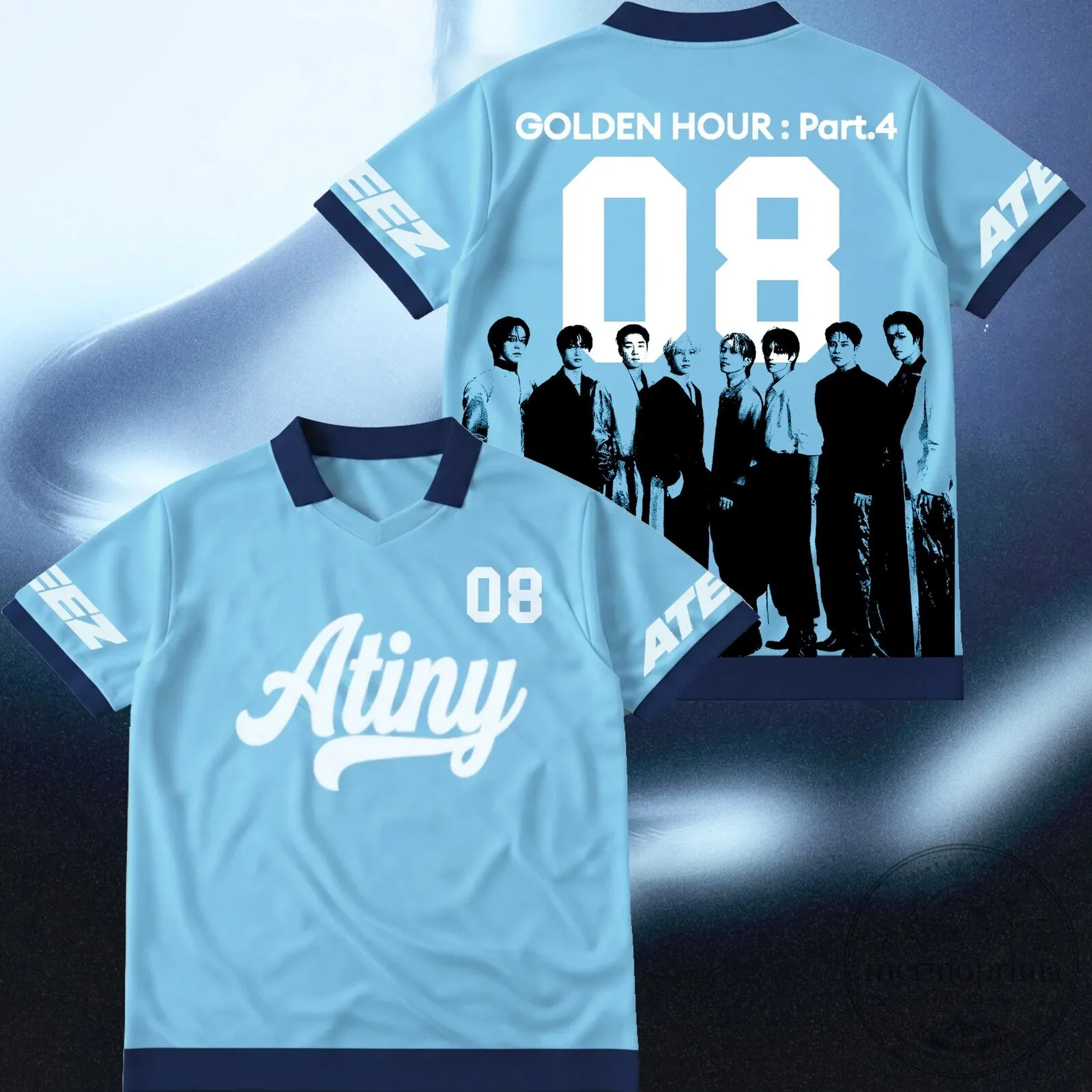 ATEEZ Golden Hour Part 4 Atiny Baseball Jersey Kpop Fan Gift