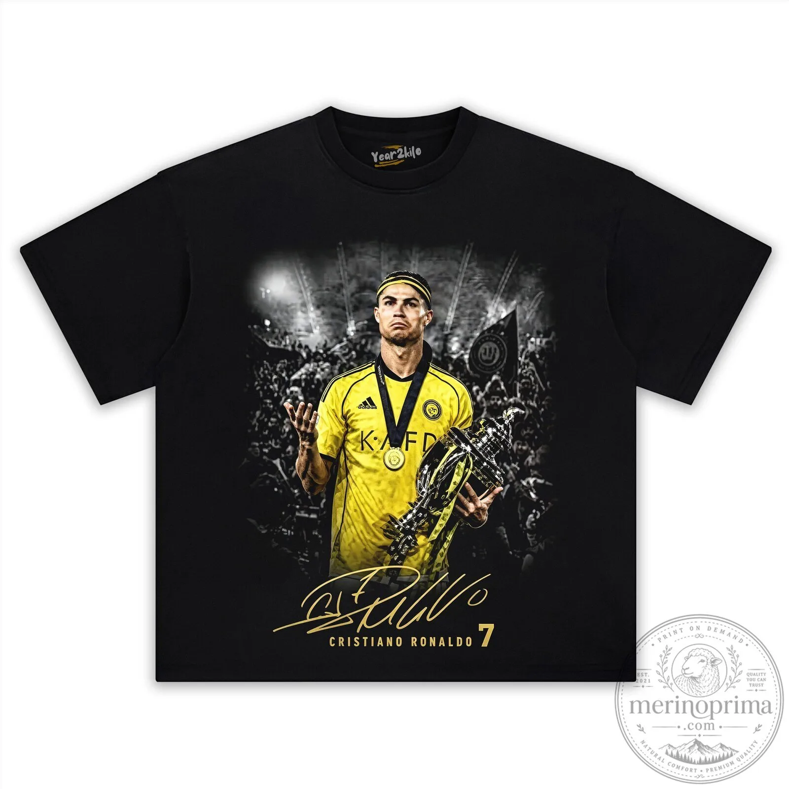 Cristiano Ronaldo Al Nassr Football Club Soccer Player Graphic T-Shirt