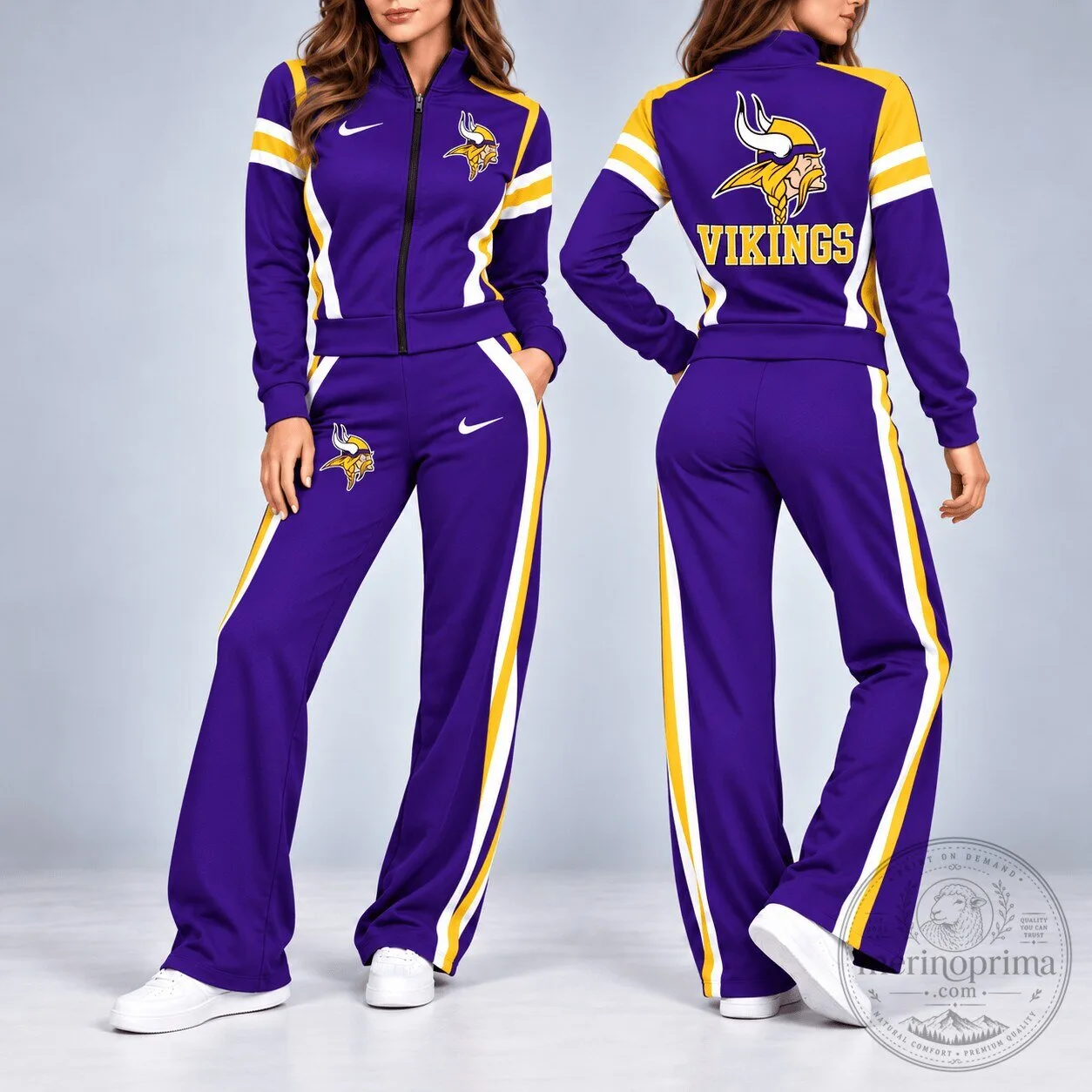 Minnesota Vikings Women's Full-Zip Track Jacket 1 Minnesota Vikings Women's Full-Zip Track Jacket