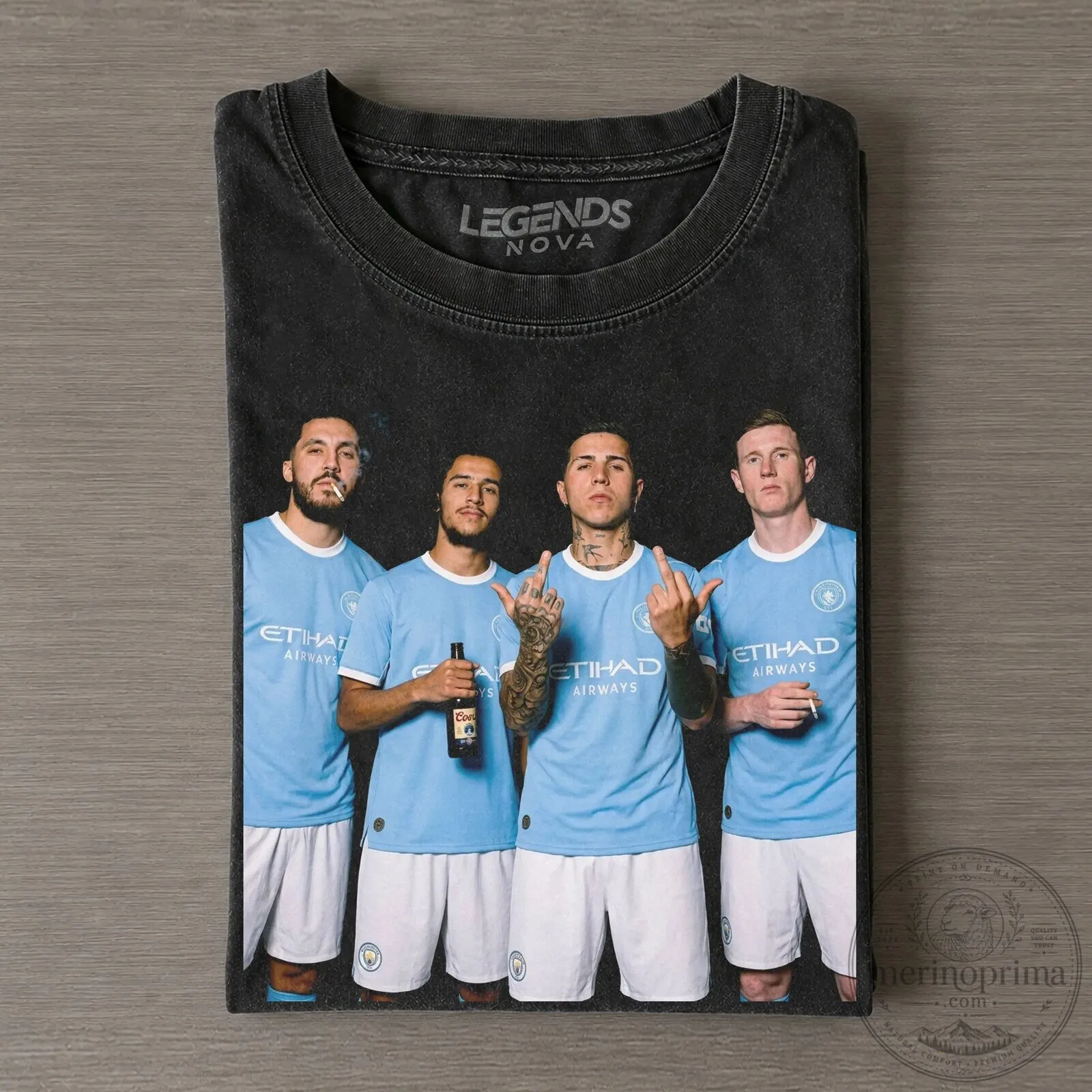 Manchester City Football Players T-Shirt