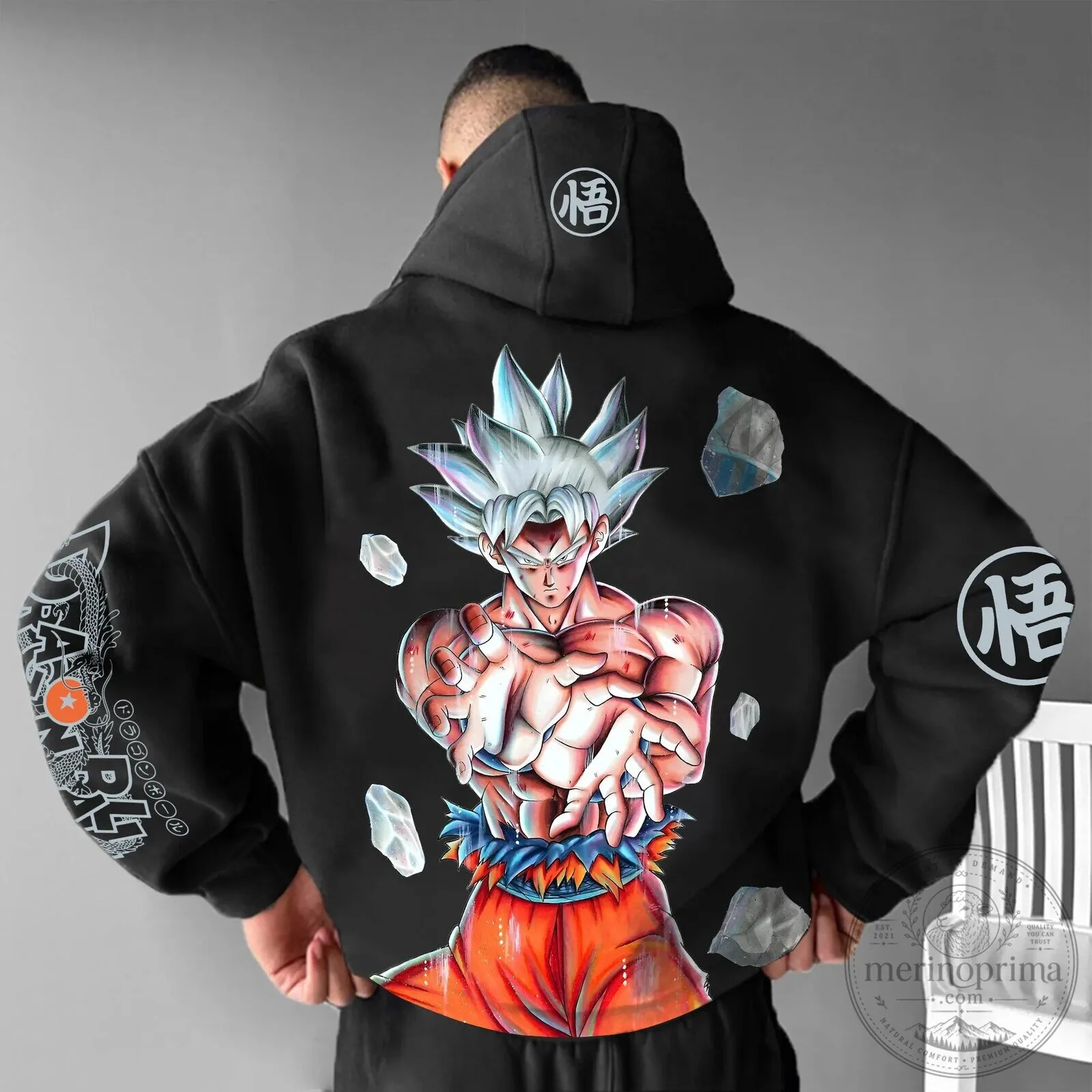 Dragon Ball Super Goku Ultra Instinct Black Hoodie