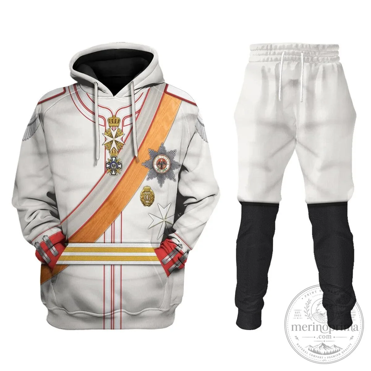 Kaiser Wilhelm II Imperial German Uniform Hoodie 18 Kaiser Wilhelm II Imperial German Uniform Hoodie