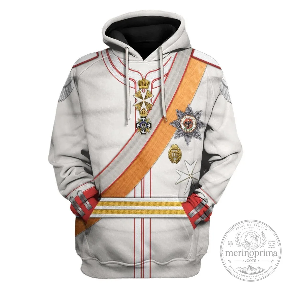 Kaiser Wilhelm II Imperial German Uniform Hoodie 19 Kaiser Wilhelm II Imperial German Uniform Hoodie