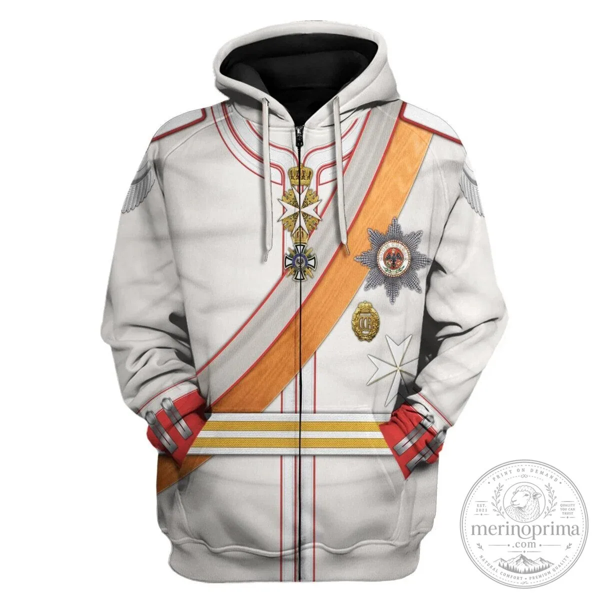 Kaiser Wilhelm II Imperial German Uniform Hoodie 22 Kaiser Wilhelm II Imperial German Uniform Hoodie