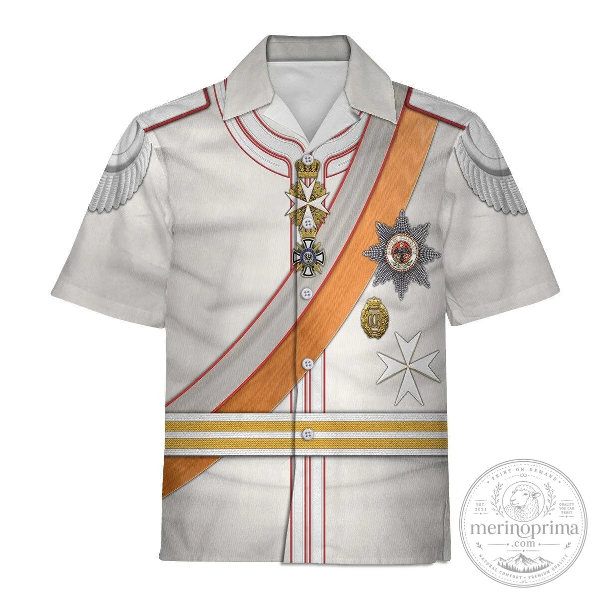 Kaiser Wilhelm II Imperial German Uniform Hoodie 24 Kaiser Wilhelm II Imperial German Uniform Hoodie