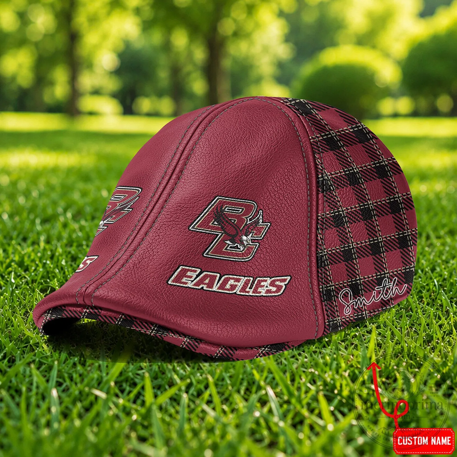 Boston College Eagles Custom Name Flat Cap