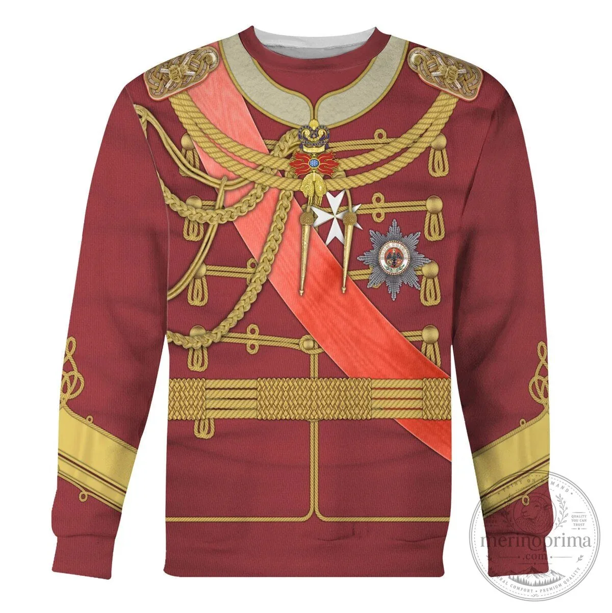 Historical Cosplay Set: Hoodie and Pants Inspired by Kaiser Wilhelm II's Imperial German Uniform 26 Historical Cosplay Set: Hoodie and Pants Inspired by Kaiser Wilhelm II