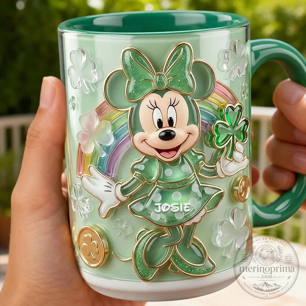 Donald Duck Saint Patrick's Day Lucky Rainbow Clover Mug 13 Donald Duck Saint Patrick