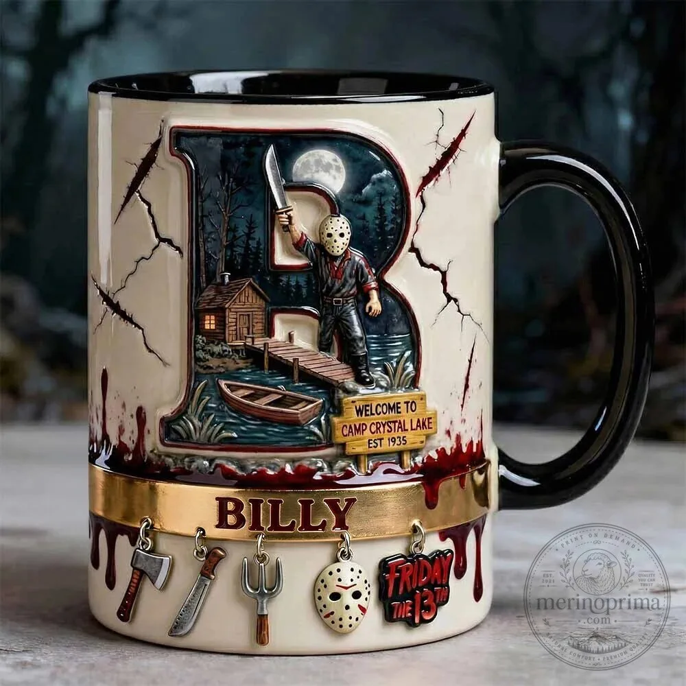 Friday the 13th Jason Voorhees Camp Crystal Lake Horror Movie Mug
