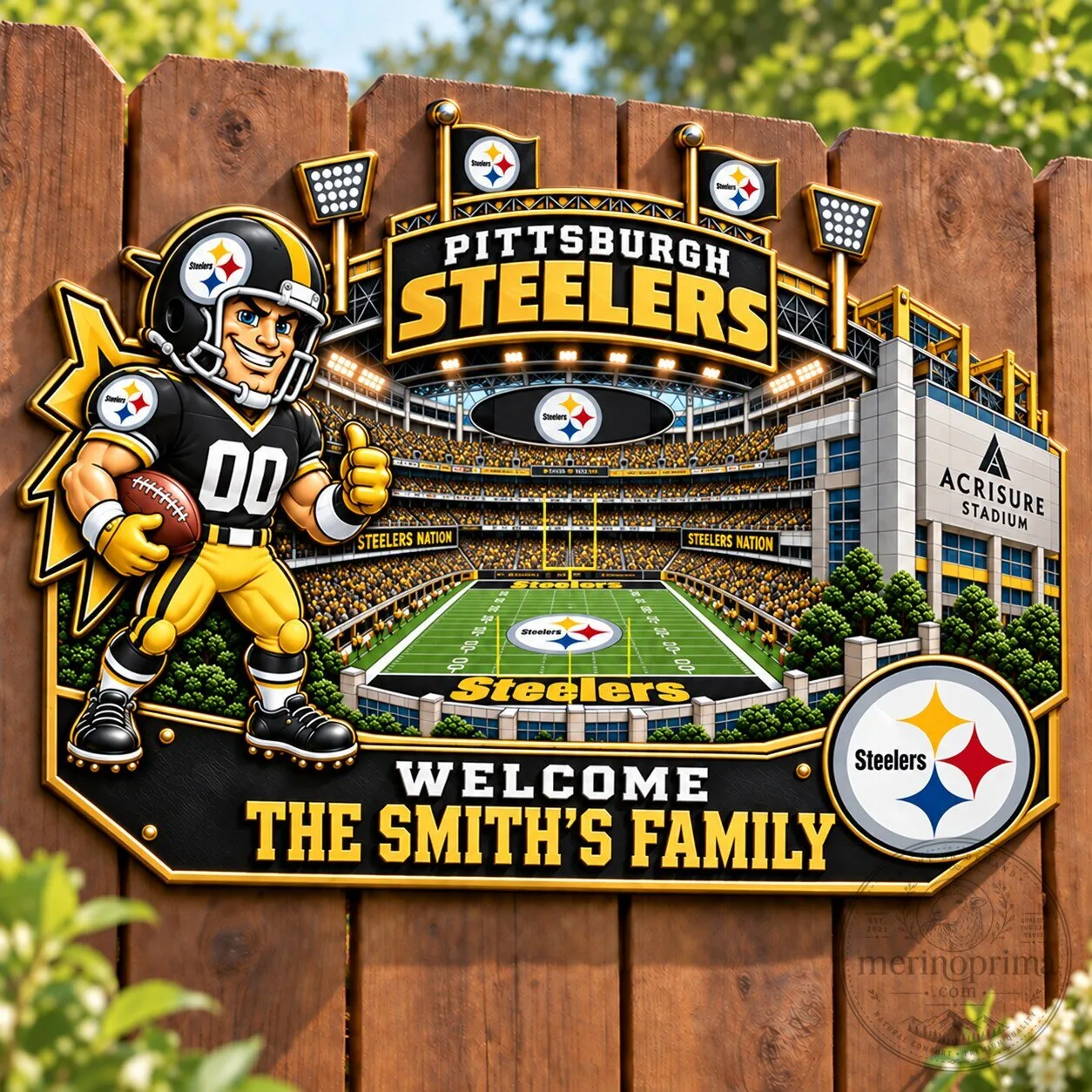 Pittsburgh Steelers Acrisure Stadium Custom Welcome Sign