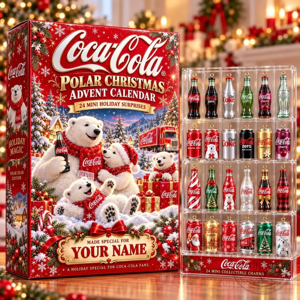Coca-Cola Polar Bear Christmas Advent Calendar 24 Mini Holiday Surprises Coca-Cola Polar Bear Christmas Advent Calendar 24 Mini Holiday Surprises 2D