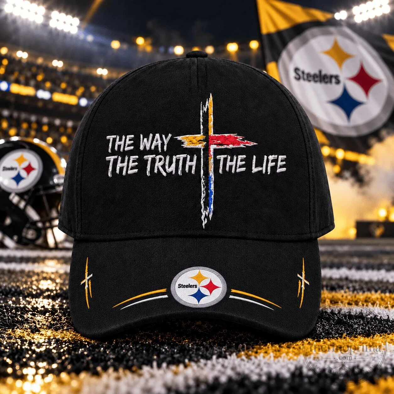 Pittsburgh Steelers NFL Football The Way The Truth The Life Faith Cap Hat