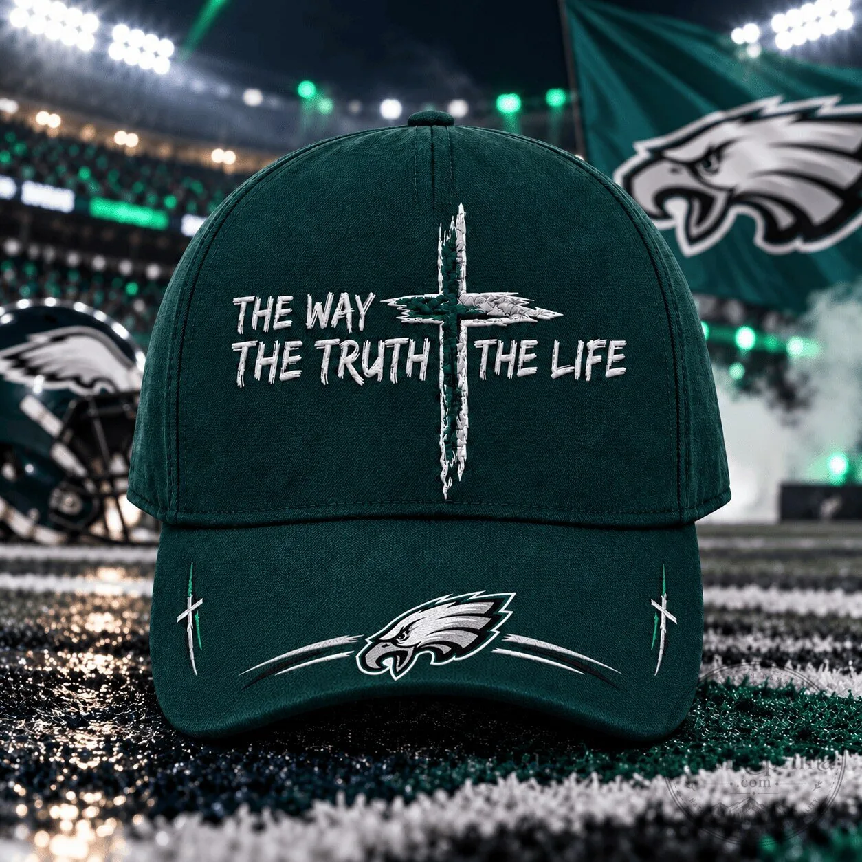 Philadelphia Eagles The Way The Truth The Life Faith Baseball Cap