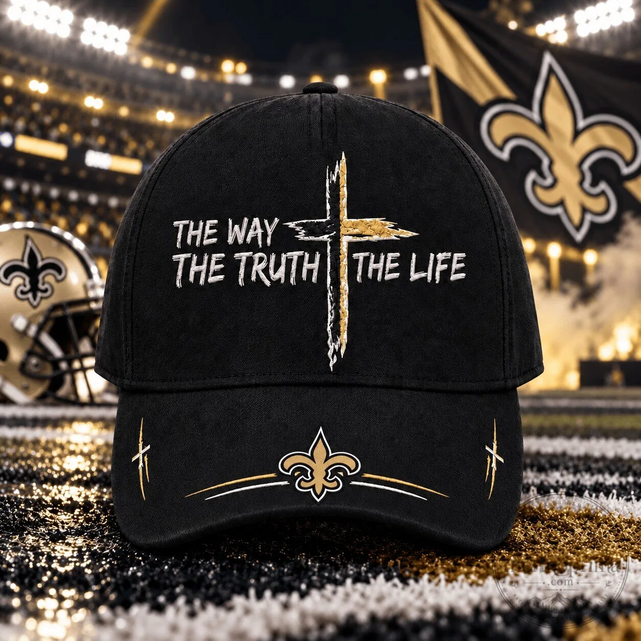 New Orleans Saints The Way The Truth The Life Faith Cap Hat