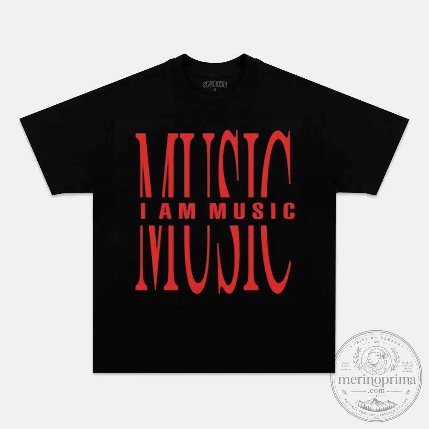 Playboi Carti I Am Music 2025 Tour Black Graphic T-Shirt