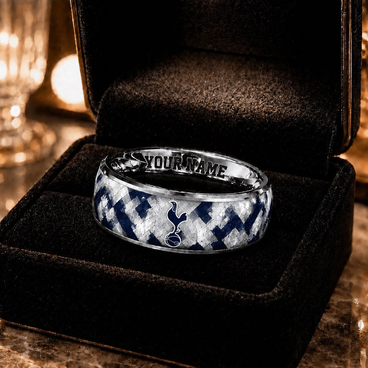 Tottenham Hotspur Football Club Personalized Custom Engraved Ring
