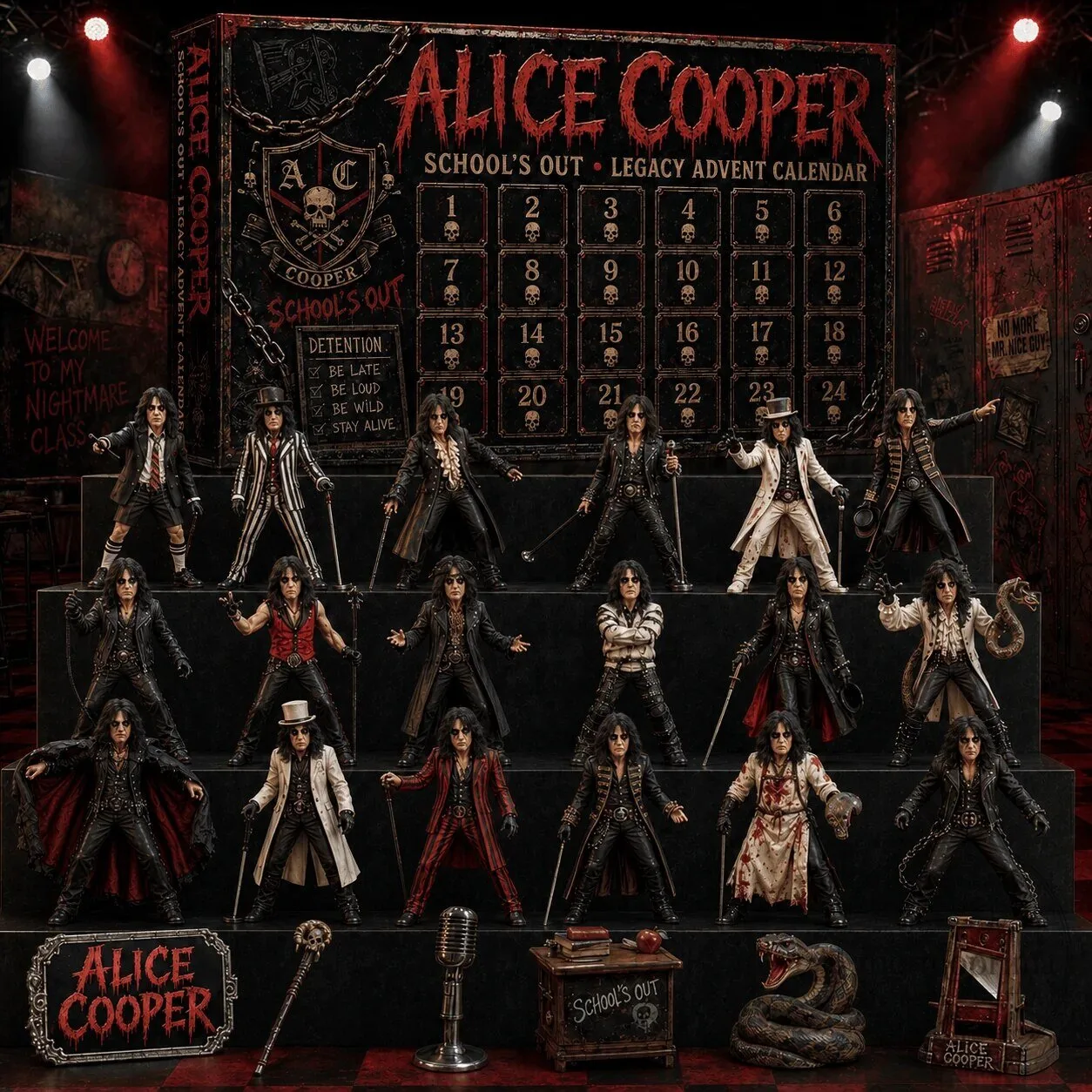 Legacy Advent Calendar for Alice Cooper's School's Out Collection