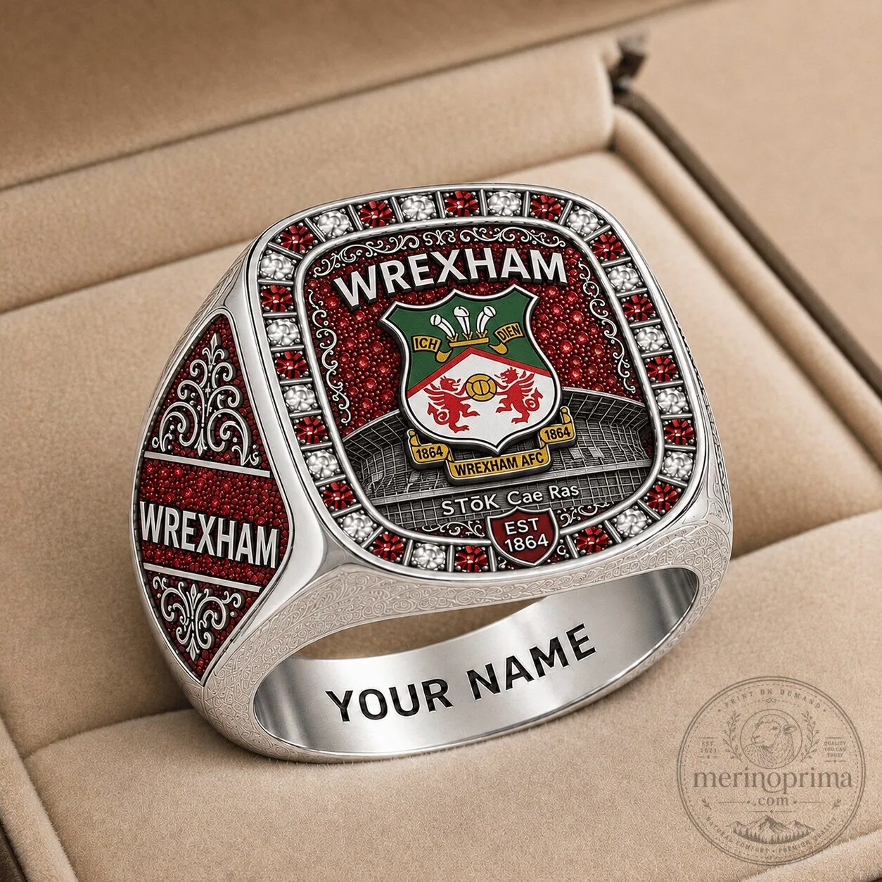 Wrexham Football Club Championship Commemorative Fan Ring