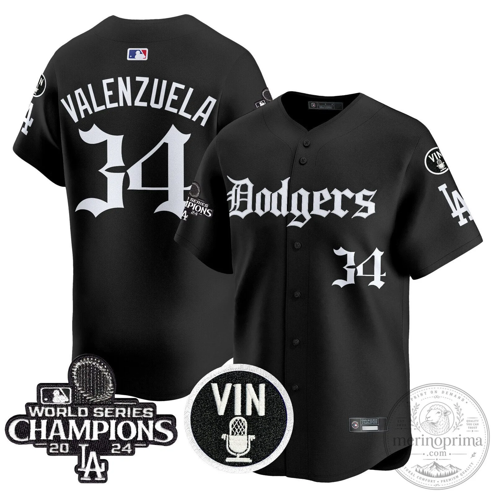 Dodgers Clayton Kershaw Number 22 Black World Series Champions Baseball Jersey 47 Dodgers Clayton Kershaw Number 22 Black World Series Champions Baseball Jersey