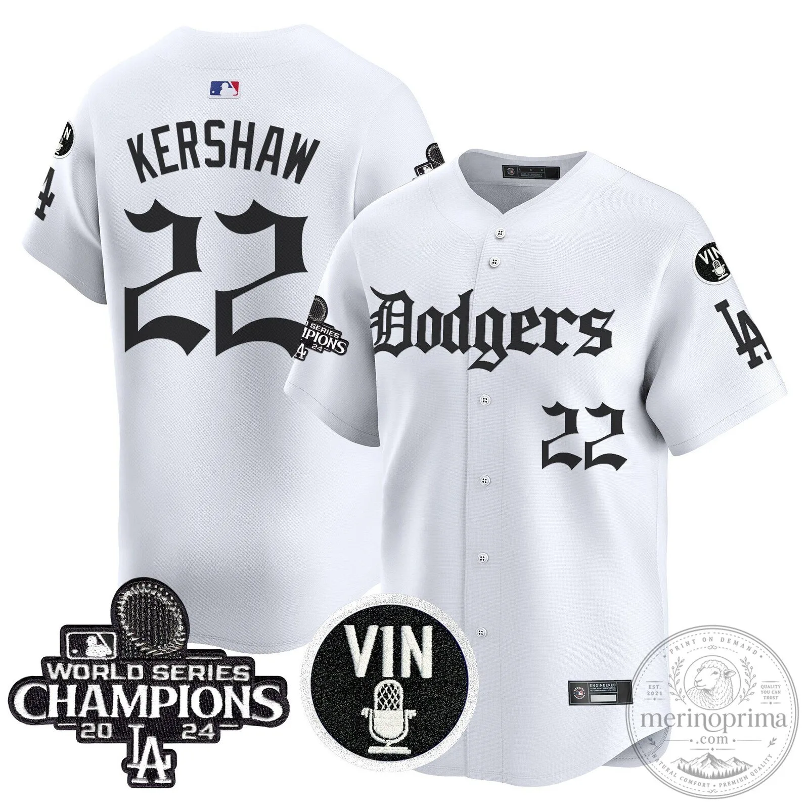 Dodgers Clayton Kershaw Number 22 Black World Series Champions Baseball Jersey 54 Dodgers Clayton Kershaw Number 22 Black World Series Champions Baseball Jersey