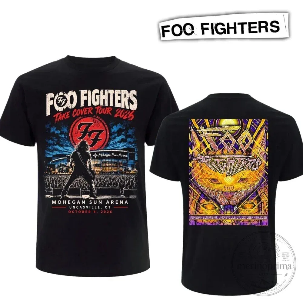 Foo Fighters Mohegan Sun Arena Take Cover Tour 2026 Concert T-Shirt