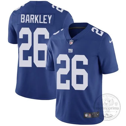 New York Giants Royal Blue Jersey for Saquon Barkley Football Fans