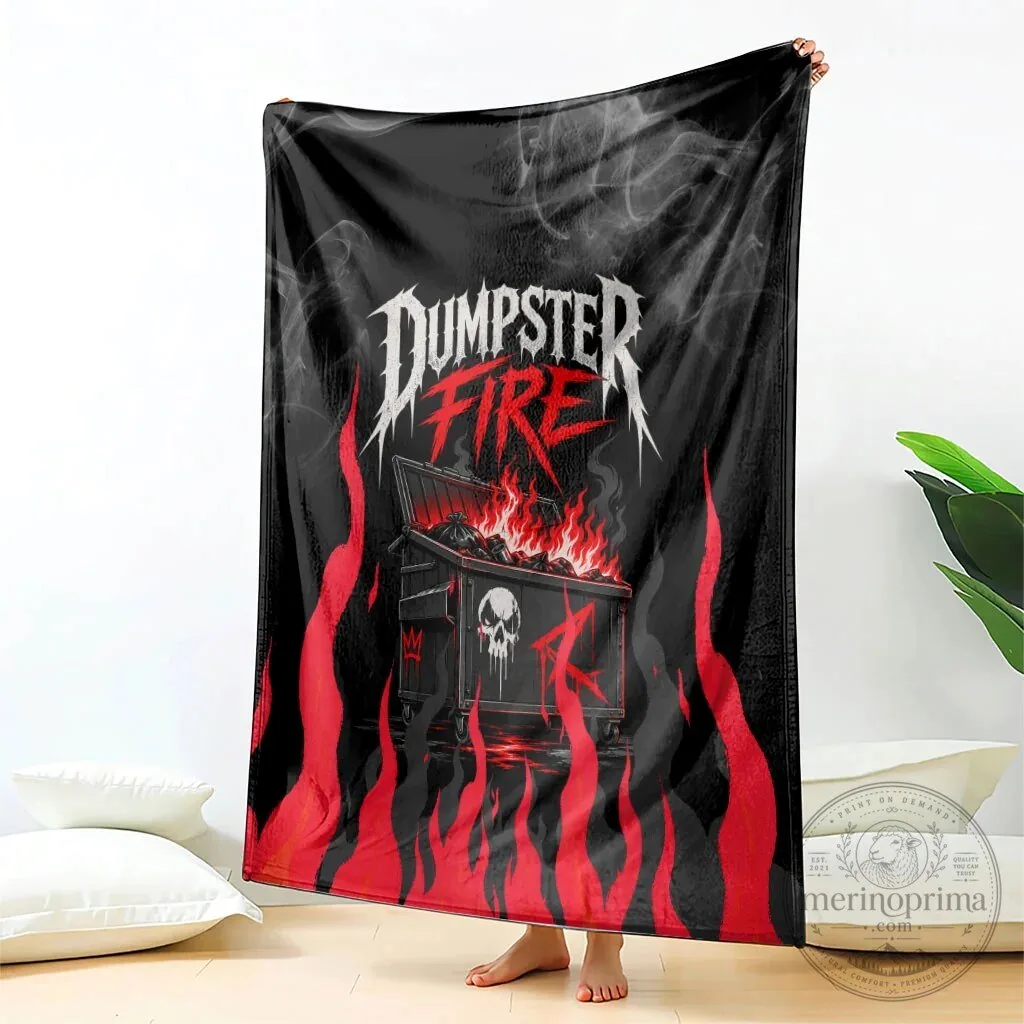 Dumpster Fire Everything is Fine Skull Sarcastic Heavy Metal Blanket 11 Dumpster Fire Everything is Fine Skull Sarcastic Heavy Metal Blanket